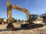 Used Komatsu Excavator in yard